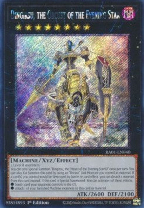 Dingirsu, the Orcust of the Evening Star (V.4) RA01-EN040 Platinum Secret Rare Englisch