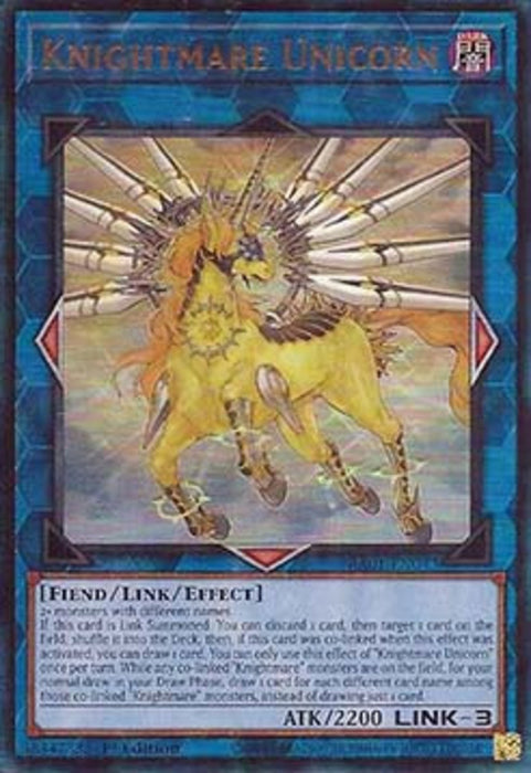 Knightmare Unicorn (V.7) RA01-EN043 Ultimate Rare Englisch