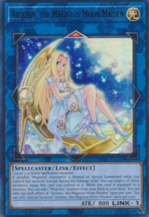 Artemis, the Magistus Moon Maiden (V.2) RA01-EN049 Ultra Rare Englisch