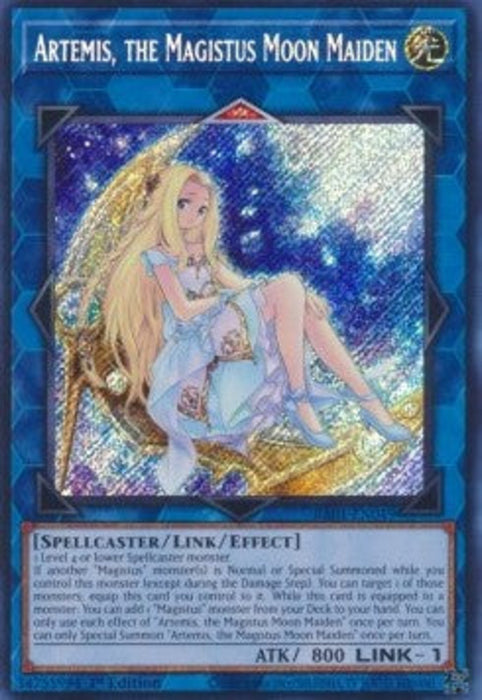 Artemis, the Magistus Moon Maiden (V.3) RA01-EN049 Secret Rare Englisch