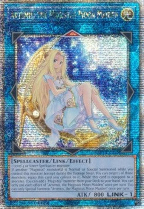 Artemis, the Magistus Moon Maiden (V.5) RA01-EN049 Quarter Century Secret Rare Englisch