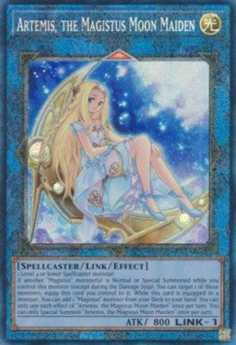 Artemis, the Magistus Moon Maiden (V.6) RA01-EN049 Collectors Rare Englisch