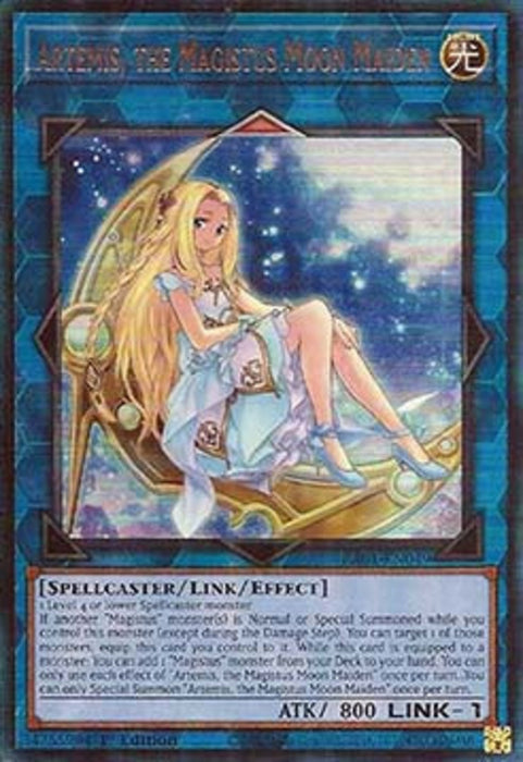 Artemis, the Magistus Moon Maiden (V.7) RA01-EN049 Ultimate Rare Englisch