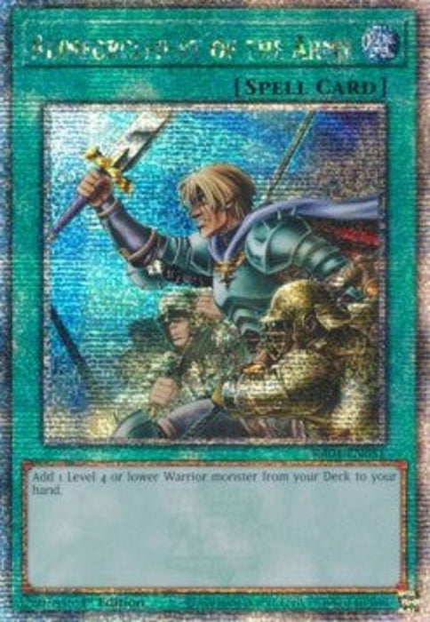 Reinforcement of the Army (V.5) RA01-EN051 Quarter Century Secret Rare Englisch