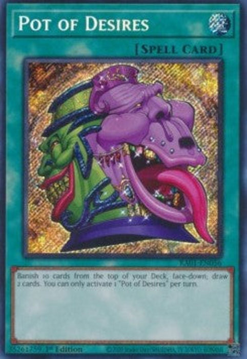 Pot of Desires (V.3) RA01-EN056 Secret Rare Englisch