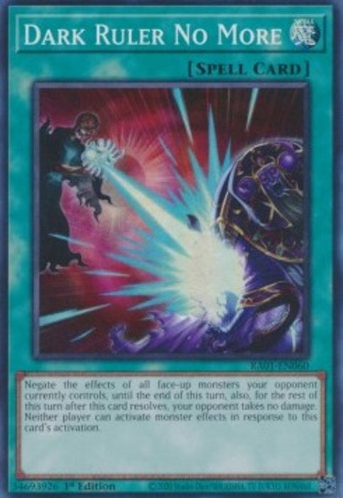 Dark Ruler No More (V.1) RA01-EN060 Super Rare Englisch