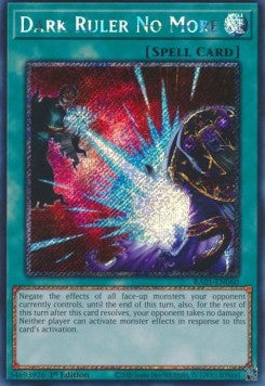 Dark Ruler No More (V.4) RA01-EN060 Platinum Secret Rare Englisch