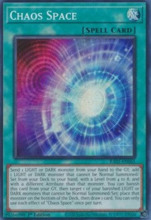 Chaos Space (V.1) RA01-EN065 Super Rare Englisch