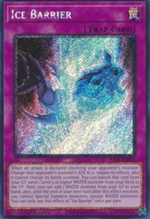 Ice Barrier (V.4) RA01-EN071 Platinum Secret Rare Englisch
