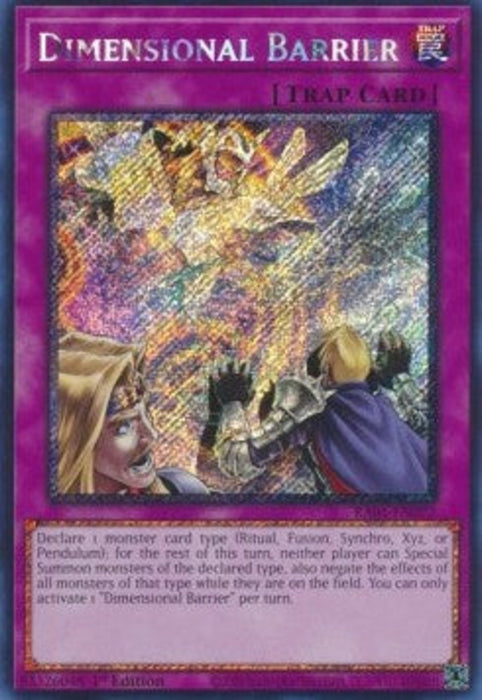 Dimensional Barrier (V.4) RA01-EN072 Platinum Secret Rare Englisch