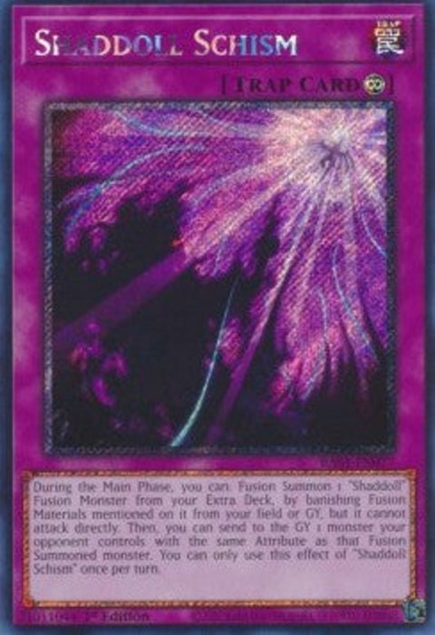 Shaddoll Schism (V.4) RA01-EN077 Platinum Secret Rare Englisch