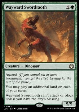 Wayward Swordtooth LCC-263 Rare Englisch