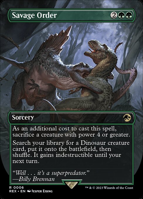 Savage Order (V.1) REX-6 Rare Englisch