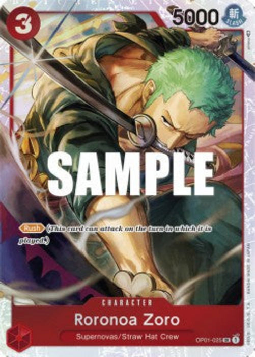 Roronoa Zoro (OP01-025) ST-10 Super Rare Englisch