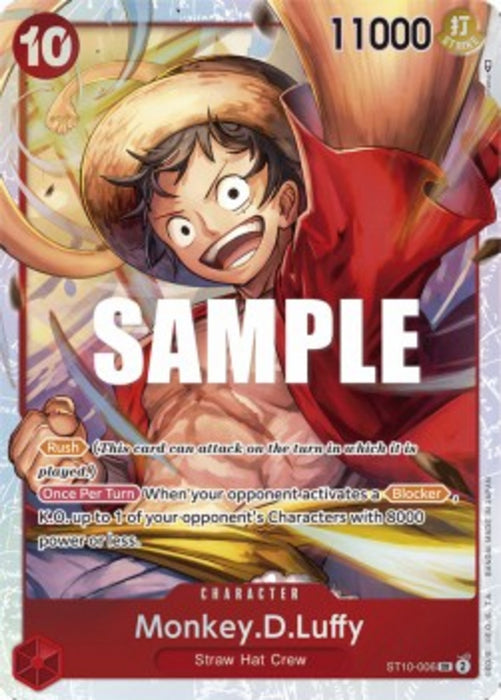 Monkey.D.Luffy (ST10-006) ST-10 Super Rare Englisch