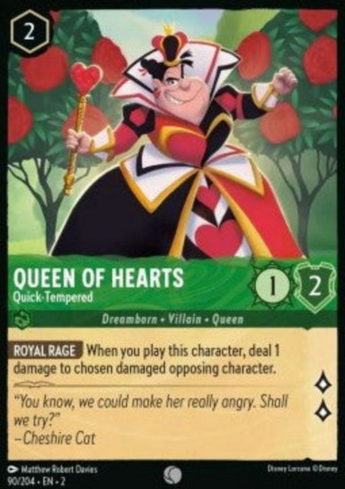 Queen Of Hearts - Quick-Tempered 2ROF-090 Common Englisch