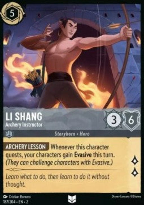 Li Shang - Archery Instructor 2ROF-187 Uncommon Englisch