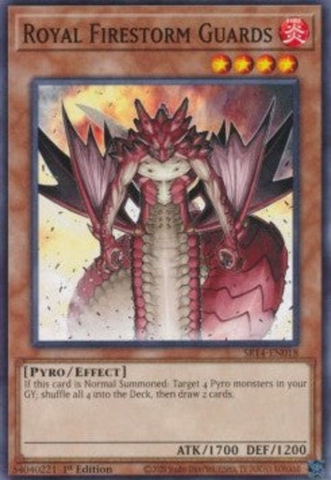 Royal Firestorm Guards SR14-EN018 Common Englisch