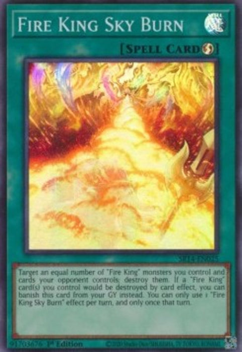 Fire King Sky Burn SR14-EN025 Super Rare Englisch