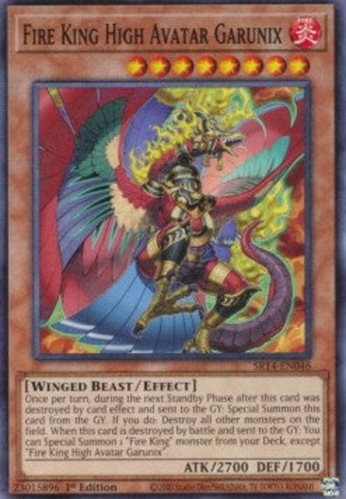 Fire King High Avatar Garunix SR14-EN046 Common Englisch