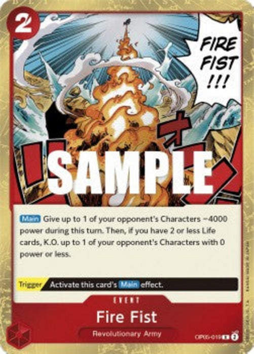 Fire Fist (OP05-019) OP05 Rare Englisch