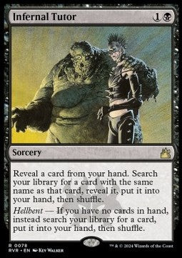 Infernal Tutor RVR-78 Rare Englisch