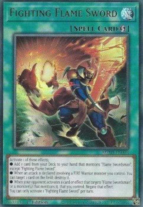 Fighting Flame Sword MZMI-EN008 Ultra Rare Englisch