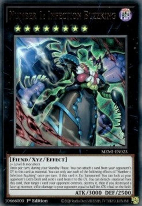 Number 1: Infection Buzzking (V.1) MZMI-EN023 Ultra Rare Englisch