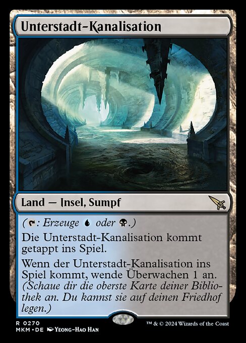 Unterstadt-Kanalisation MKM-270 Rare Deutsch