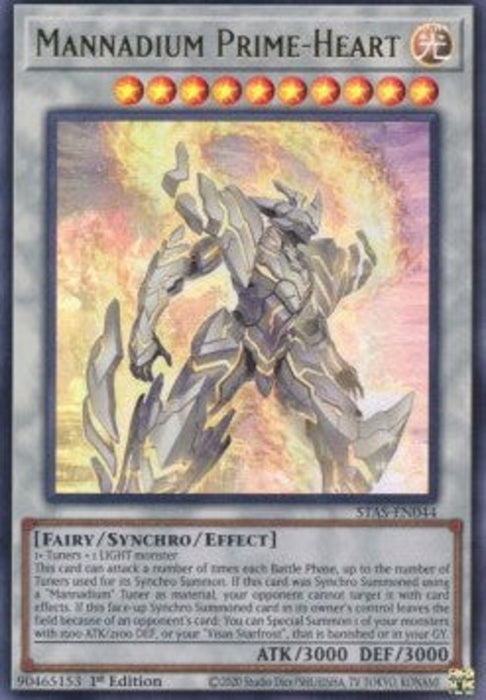 Mannadium Prime-Heart STAS-ENS044 Ultra Rare Englisch