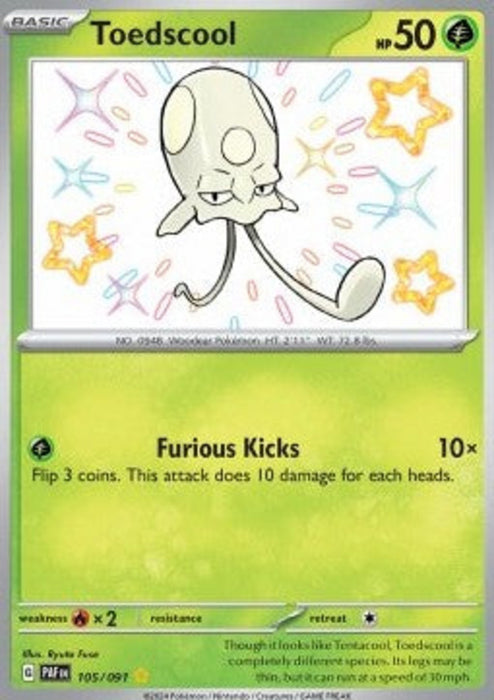 Toedscool PAF-105 Shiny Rare Englisch