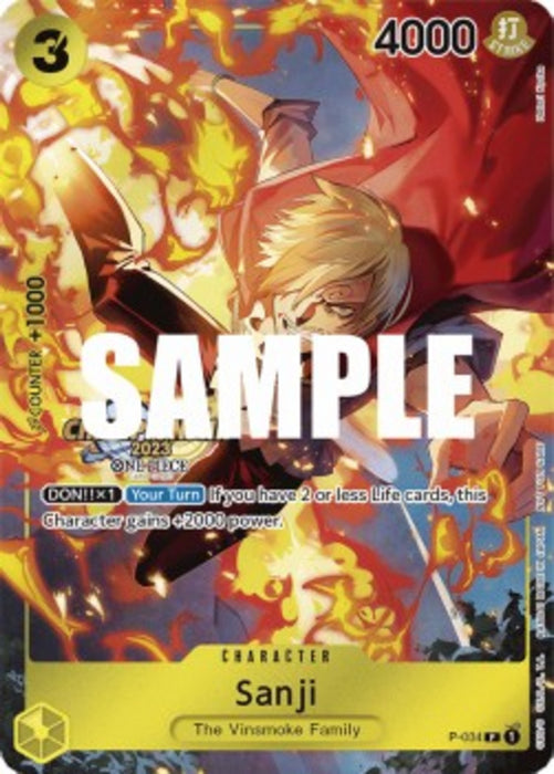 Sanji (P-034) STP Promo Englisch