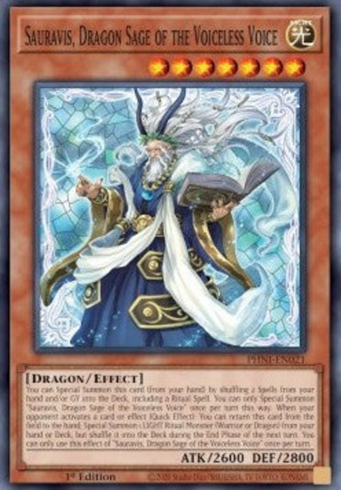 Sauravis, Dragon Sage of the Voiceless Voice PHNI-EN021 Super Rare Englisch