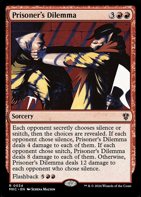 Prisoner's Dilemma MKC-34 Rare Englisch