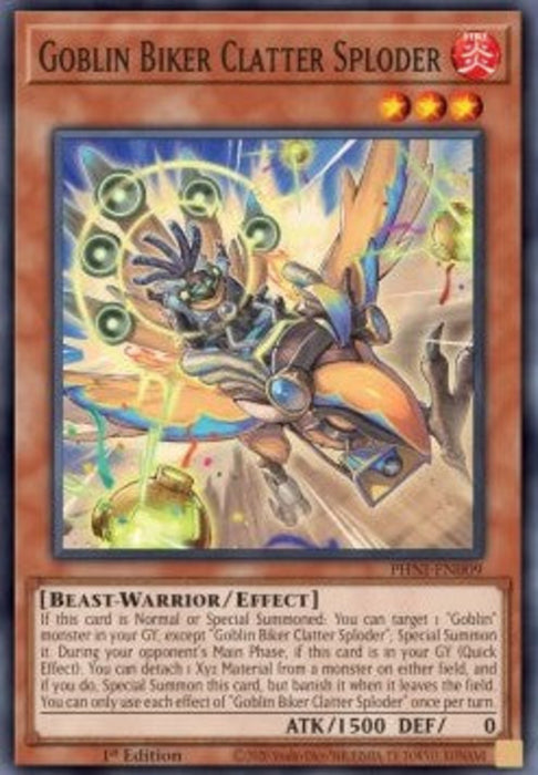 Goblin Biker Clatter Sploder PHNI-EN009 Super Rare Englisch