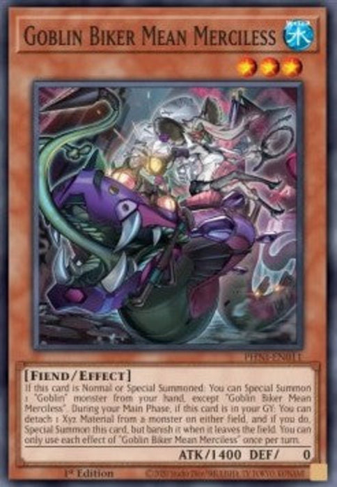 Goblin Biker Mean Merciless PHNI-EN011 Super Rare Englisch