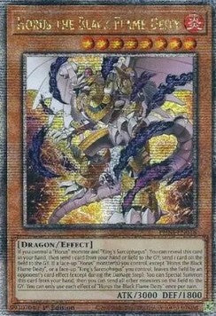 Horus the Black Flame Deity (V.2) PHNI-EN018 Quarter Century Secret Rare Englisch