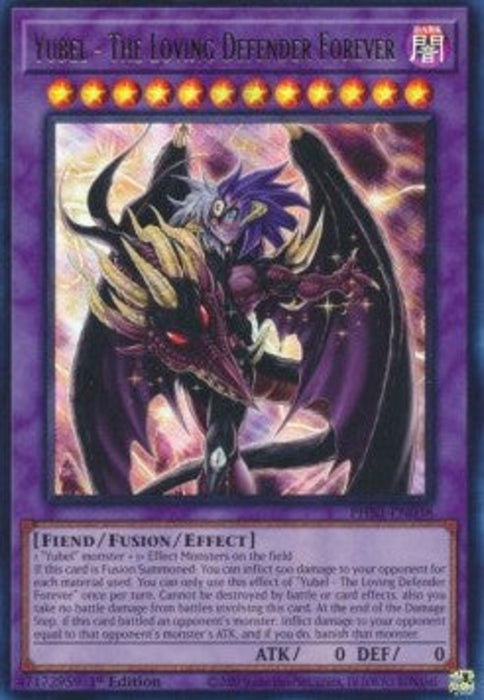Yubel - The Loving Defender Forever (V.1) PHNI-EN038 Ultra Rare Englisch