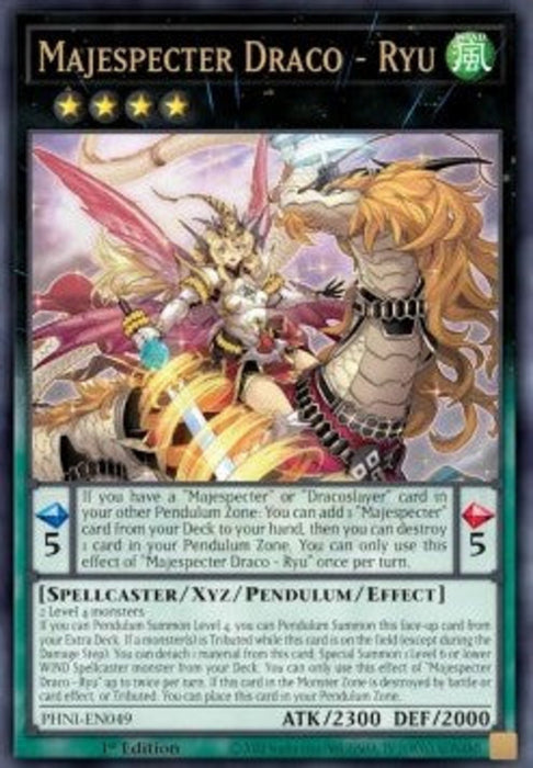 Majespecter Draco - Ryu (V.1) PHNI-EN049 Ultra Rare Englisch
