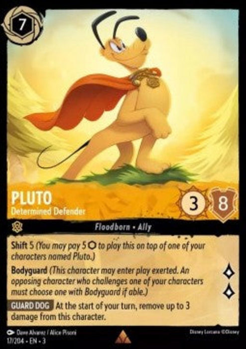 Pluto - Determined Defender 3INK-017 Rare Englisch