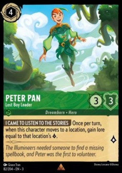 Peter Pan - Lost Boy Leader 3INK-082 Rare Englisch