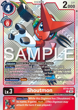 Shoutmon (BT10-008) BT-15P Alternative Art Englisch