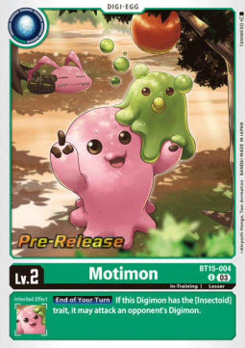 Motimon (BT15-004) (V.1) BT-15P Uncommon Englisch