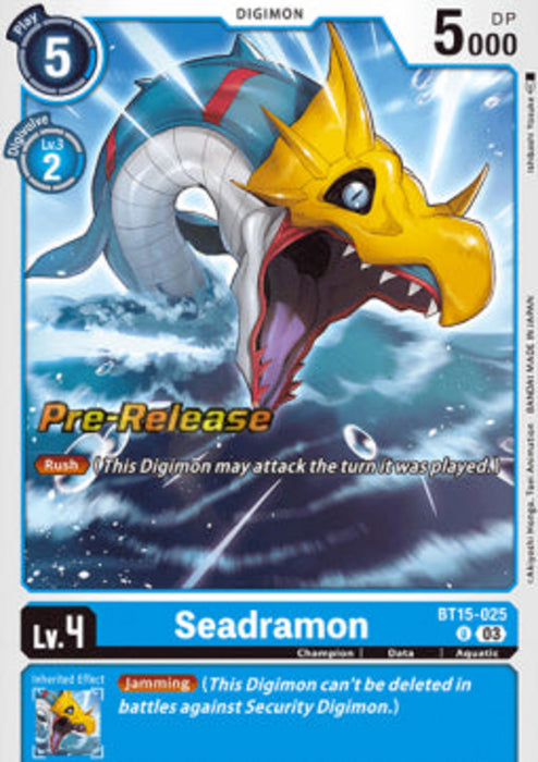 Seadramon (BT15-025) BT-15P Uncommon Englisch