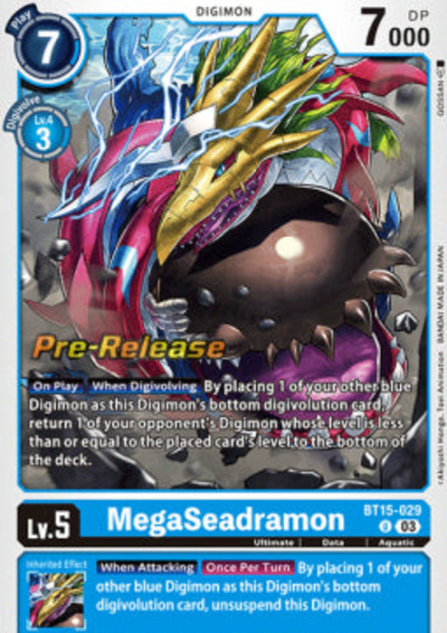 MegaSeadramon (BT15-029) BT-15P Uncommon Englisch