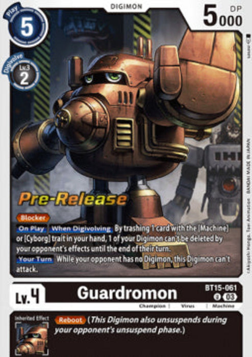 Guardromon (BT15-061) BT-15P Uncommon Englisch