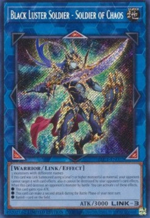 Black Luster Soldier - Soldier of Chaos BLC1-EN002 Secret Rare Englisch
