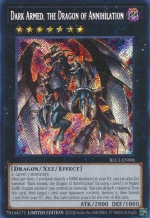 Dark Armed, the Dragon of Annihilation BLC1-EN006 Secret Rare Englisch