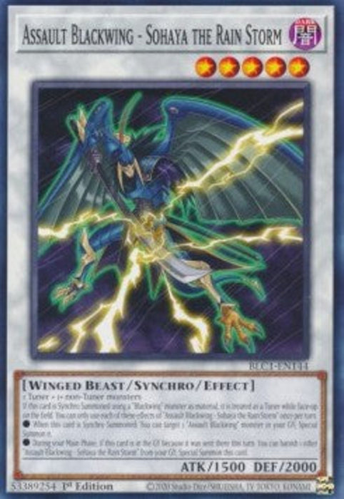 Assault Blackwing - Sohaya the Rain Storm BLC1-EN144 Common Englisch
