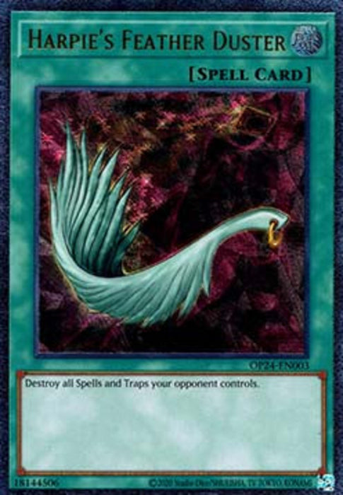 Harpie's Feather Duster OP24-EN003 Ultimate Rare Englisch
